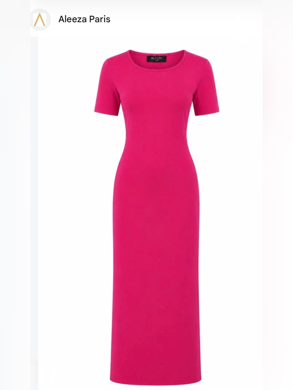 Aleeza Paris D183 Hot Pink Maxi/ Lg. NWT